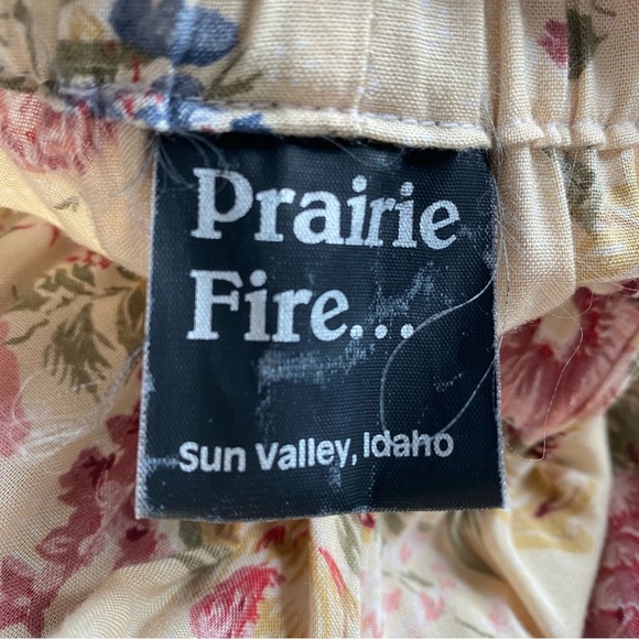 PRAIRIE FIRE vintage cottagecore western Boho floral flowy RANCH skirt-SZ-M - Picture 8 of 9